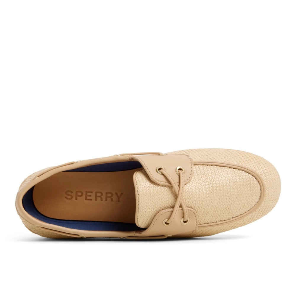 New! SPERRY Slim Boat shoes size 8 in Natural